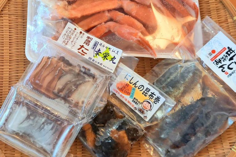 Local seafood from Esashi