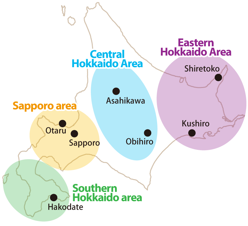 Tourist Areas in Hokkaido