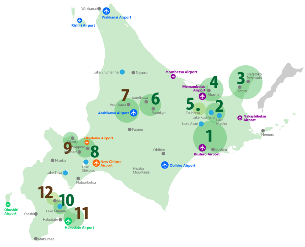 Hokkaido's Natural Attractions: 12 Recommended Areas