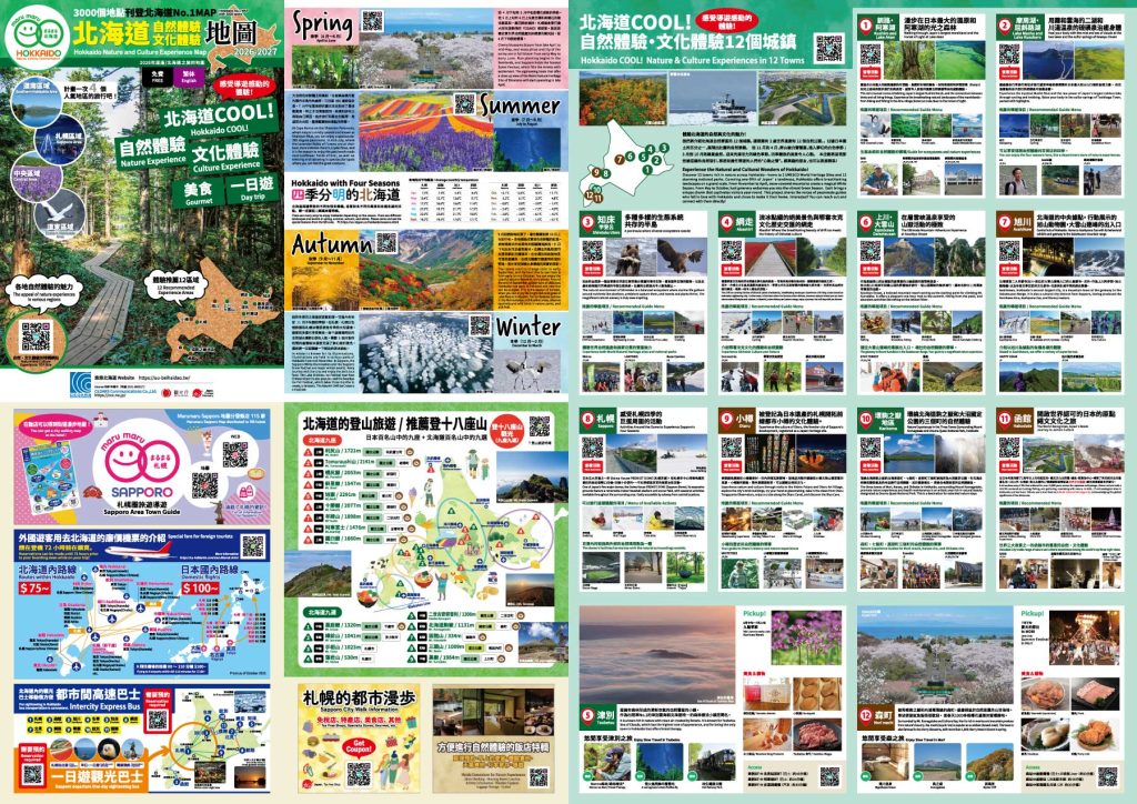 Marumaru HOKKAIDO Tourist Map / Traditional / English