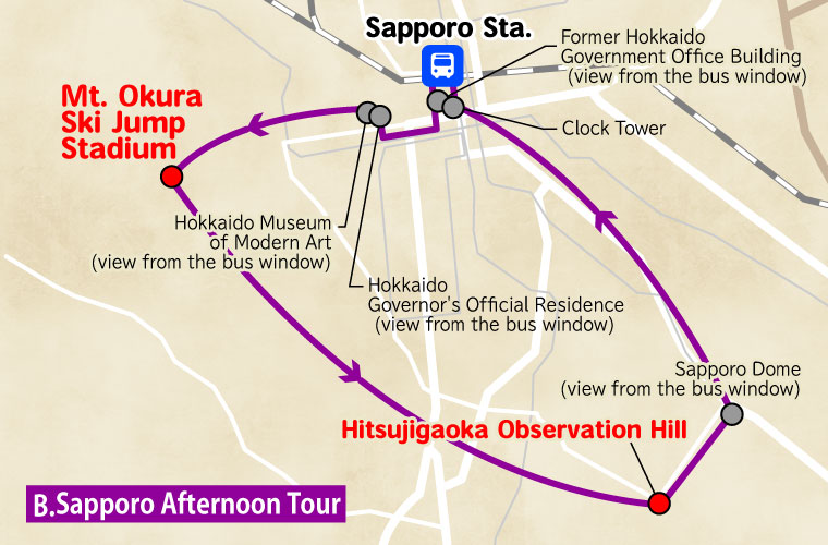 The Mt. Okura Ski Jump Stadium and Hitsujigaoka Observation Hill Tour