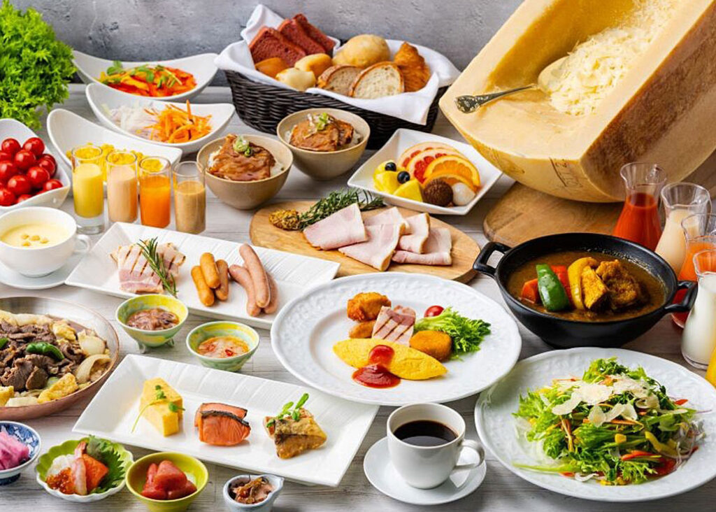 Japanese and Western buffet featuring the blessings of Hokkaido’s rich land